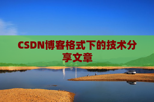 CSDN博客格式下的技术分享文章
